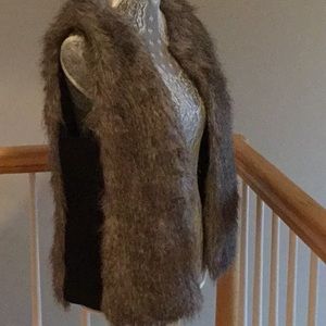 Fur fashion vest Style & Co NWT